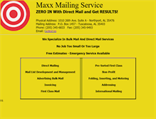 Tablet Screenshot of maxxmailing.com